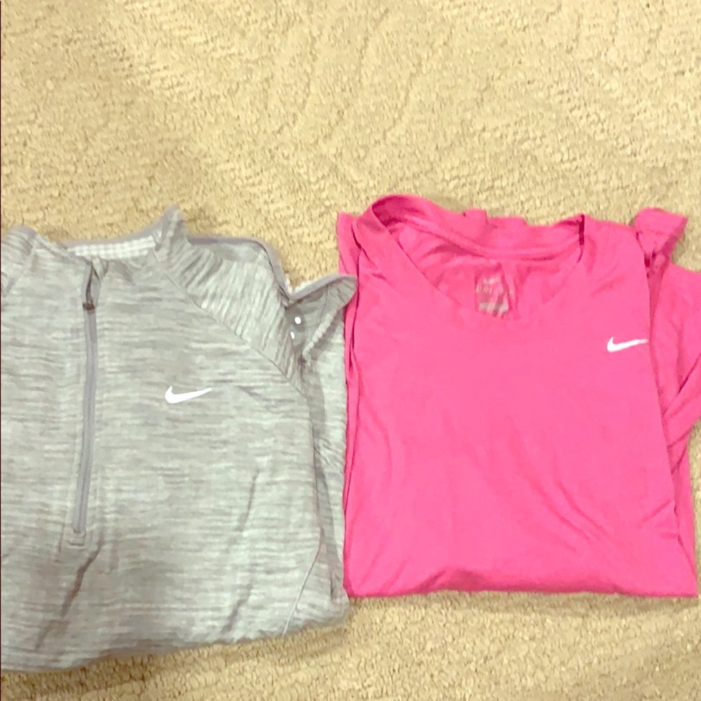 Nike athletic tops 1 is 1/4 other l/s tshirt